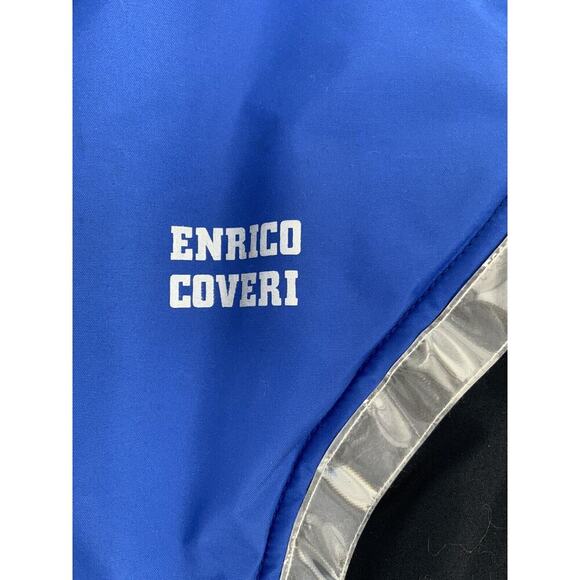 Vintage Enrico Coveri Womens Blue Italian Ski Winter Coat Jacket Size Medium - Picture 10 of 12